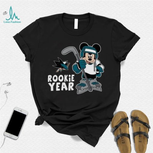 Mickey Mouse Toddler San Jose Sharks Disney Rookie Year shirt
