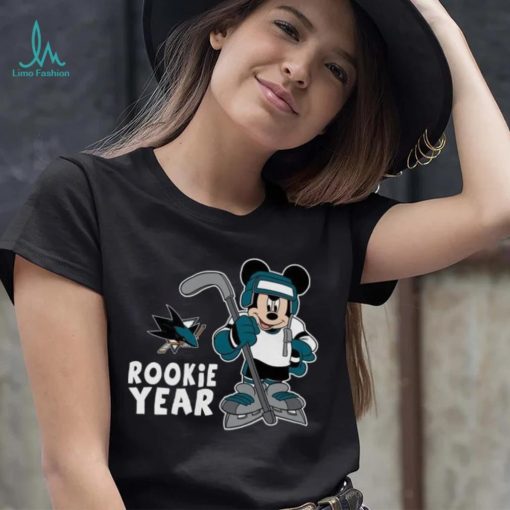 Mickey Mouse Toddler San Jose Sharks Disney Rookie Year shirt