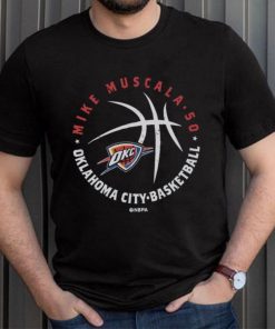 Mike Muscala Oklahoma City Thunder Player Ball WHT Shirt