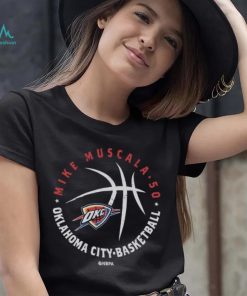 Mike Muscala Oklahoma City Thunder Player Ball WHT Shirt