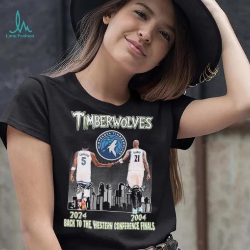 Minnesota Timberwolves 2004 2024 Back To The Western Conference Finals Signatures shirt