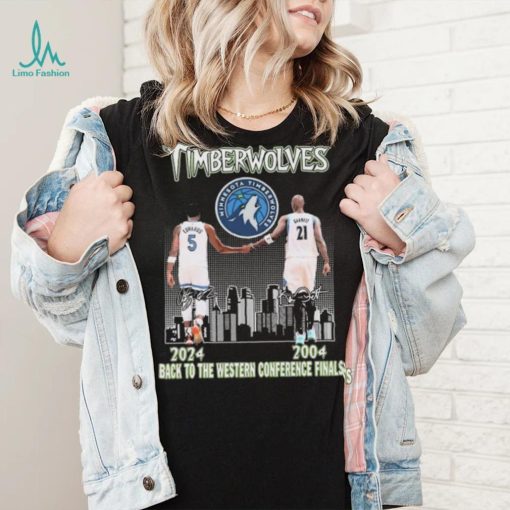 Minnesota Timberwolves 2004 2024 Back To The Western Conference Finals Signatures shirt