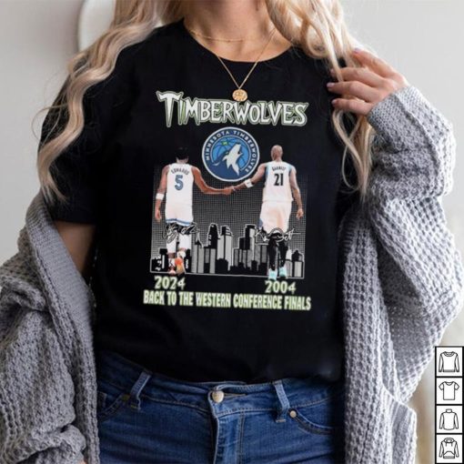 Minnesota Timberwolves 2004 2024 Back To The Western Conference Finals Signatures shirt