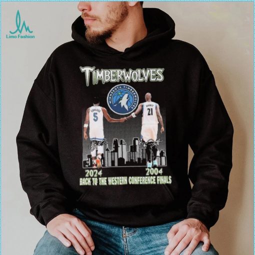 Minnesota Timberwolves 2004 2024 Back To The Western Conference Finals Signatures shirt