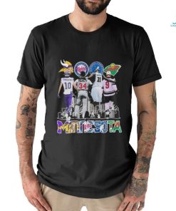 Minnesota Timberwolves Minnesota Twins Minnesota Wild Minnesota Vikings T Shirt