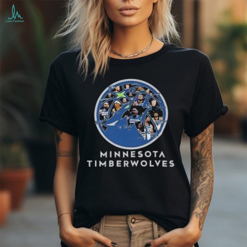 Minnesota Timberwolves Player Lineup 2024 Basketball Team Logo T Shirt