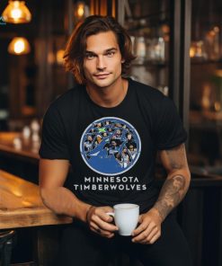 Minnesota Timberwolves Player Lineup 2024 Basketball Team Logo T Shirt