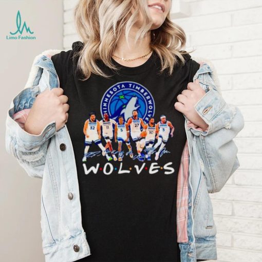 Minnesota Timberwolves basketball true team true friends signatures shirt