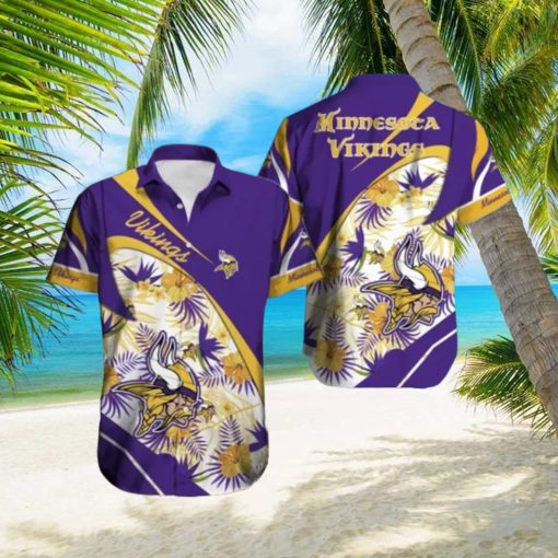 Minnesota Vikings Hawaiian Tracksuit Button Down Shirt Beach Shorts Swim Trunks