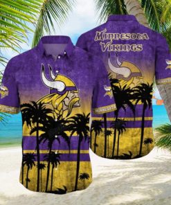 Minnesota Vikings Men's Summer Beach Hawaiian Shirt Casual Board Shorts Suit