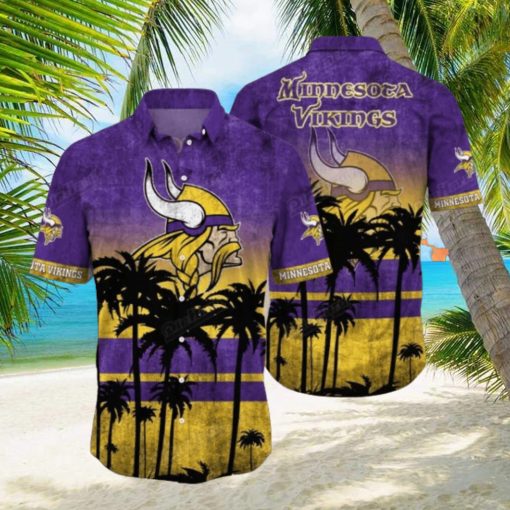 Minnesota Vikings Men’s Summer Beach Hawaiian Shirt Casual Board Shorts Suit