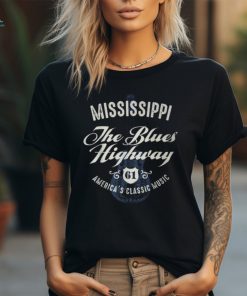 Mississippi The Blues Highway 61 Music Usa Guitar Vintage T Shirt