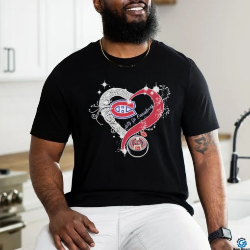 Montreal Canadiens Heart Diamonds Let’s Go Canadiens Shirt