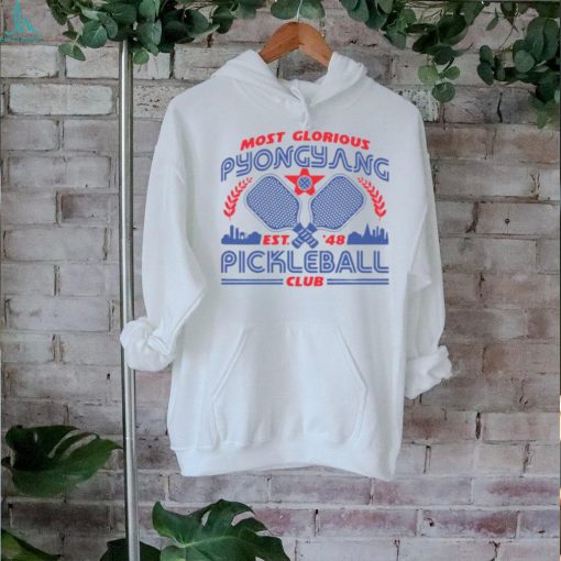 Most Glorious Pyongyang Pickleball Club Ladies Boyfriend Shirt