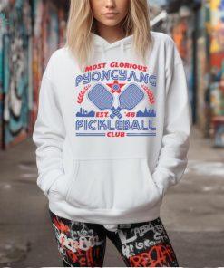 Most Glorious Pyongyang Pickleball Club Ladies Boyfriend Shirt