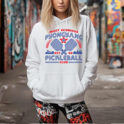 Most Glorious Pyongyang Pickleball Club Ladies Boyfriend Shirt