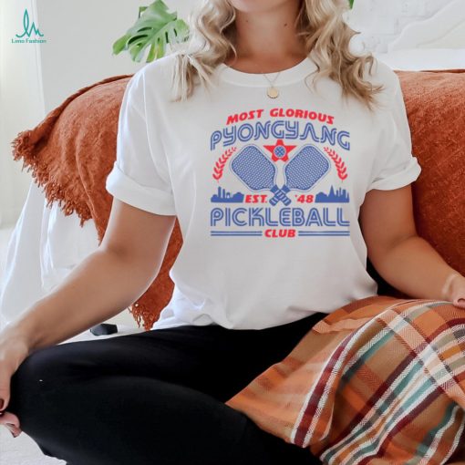 Most Glorious Pyongyang Pickleball Club Ladies Boyfriend Shirt