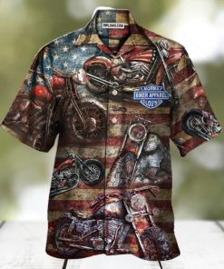 Motorcycle No Plans No Maps America Style Hawaiian Shirt