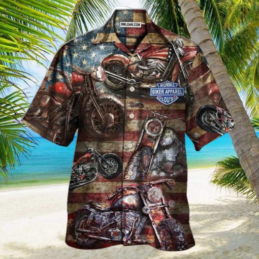 Motorcycle No Plans No Maps America Style Hawaiian Shirt