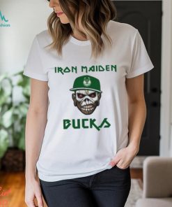 NBA Milwaukee Bucks Iron Maiden Rock Band T Shirt
