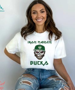 NBA Milwaukee Bucks Iron Maiden Rock Band T Shirt
