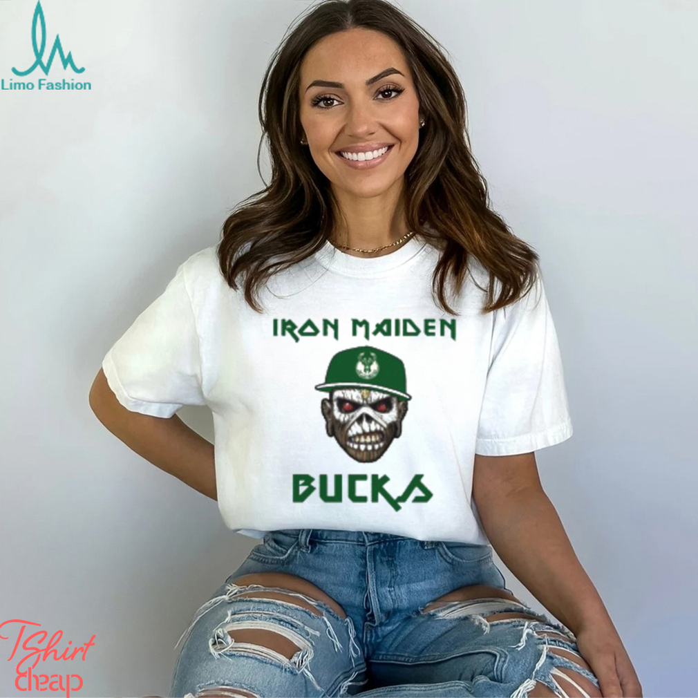 NBA Milwaukee Bucks Iron Maiden Rock Band T Shirt NBA Milwaukee Bucks Iron Maiden Rock Band T Shirt