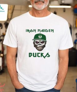 NBA Milwaukee Bucks Iron Maiden Rock Band T Shirt