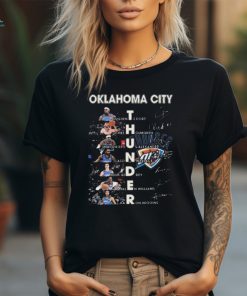 NBA Playoffs Oklahoma City Thunder Team Players 2024 Signatures Shirt