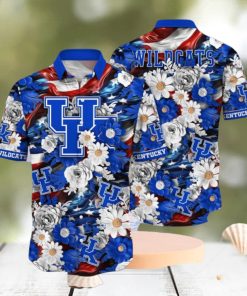 NCAA Kentucky Wildcats Design Logo Gift For Fan Independence Day Hawaii Shirt Full Over Print