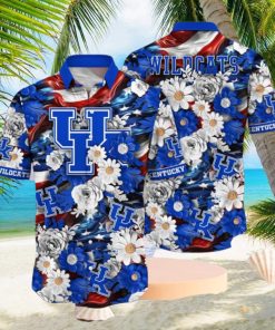 NCAA Kentucky Wildcats Design Logo Gift For Fan Independence Day Hawaii Shirt Full Over Print