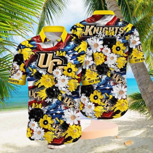 NCAA UCF Knights Design Logo Gift For Fan Independence Day Hawaii Shirt Full Over Print