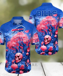 NFL Buffalo Bills Halloween Skull Pumpkin Hawaiian Shirt