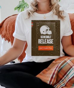 NFL Cleveland Browns 2024 Schedule Release T Shirt