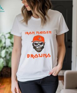 NFL Cleveland Browns Iron Maiden Rock Band Music T Shirt