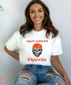 NFL Cleveland Browns Iron Maiden Rock Band Music T Shirt