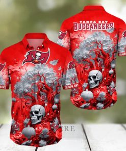 NFL Tampa Bay Buccaneers Halloween Skull Pumpkin Hawaiian Shirt