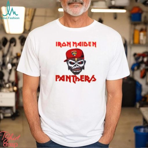 NHL Florida Panthers Iron Maiden Rock Band T Shirt