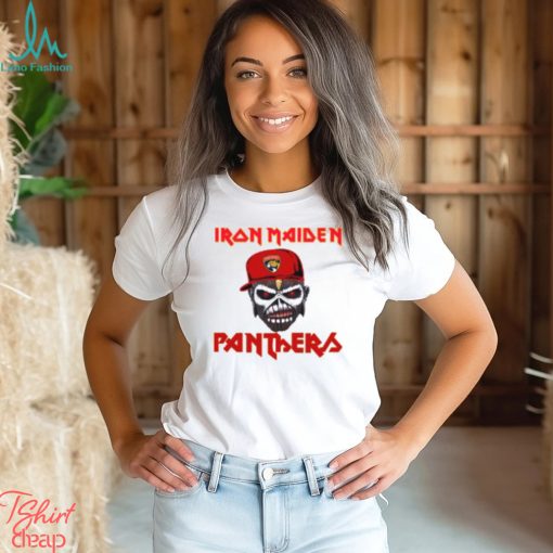 NHL Florida Panthers Iron Maiden Rock Band T Shirt