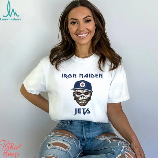 NHL Winnipeg Jets Iron Maiden Rock Band T Shirt