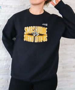 Nashville Predators 2024 Stanley Cup Playoffs Slogan smashville stand with us shirt