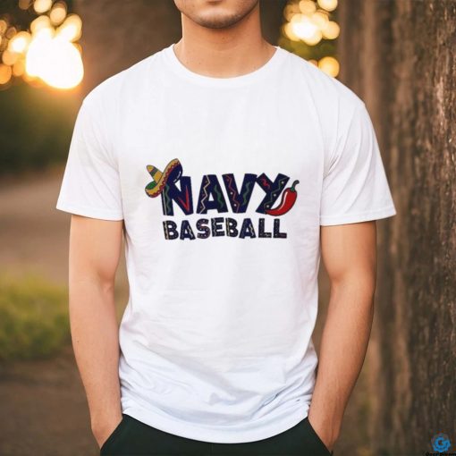 Navy Baseball Mexico Culture T shirt