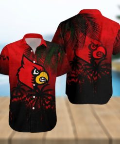 Ncaa Louisville Cardinals Coconut Tree Trendy Hawaiian Shirt Aloha Shirt
