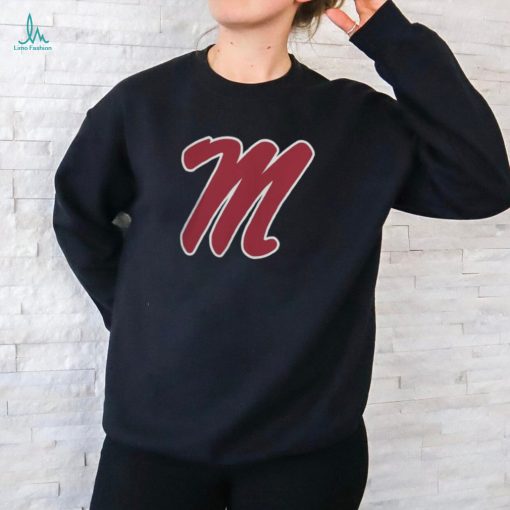 Ncaa Ole Miss Rebels M Script Logo T Shirt