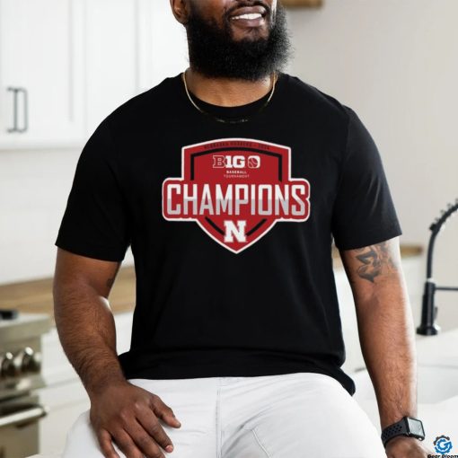 Nebraska Huskers 2024 Big 10 Baseball Conference Tournament Champions Locker Room T Shirt