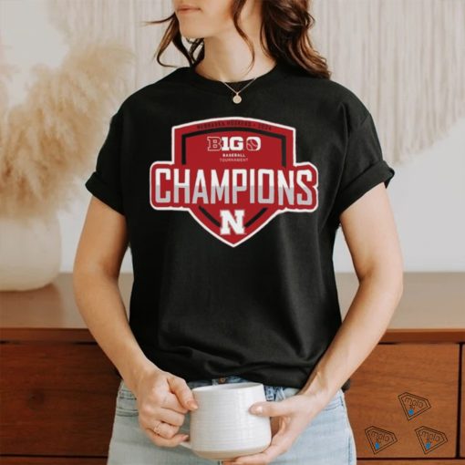 Nebraska Huskers 2024 Big 10 Baseball Conference Tournament Champions Locker Room T Shirt