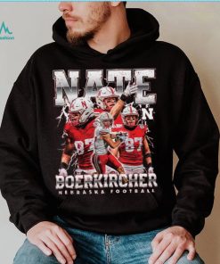Nebraska NCAA Football Nate Boerkircher Hooded Shirt