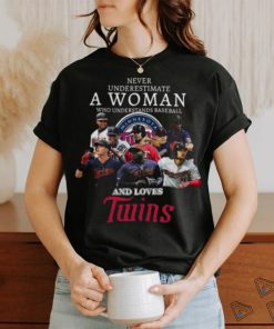 Never Underestimate A Woman Who Understands Baseball Minnesota Twins Shirt