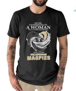 Never Underestimate A Woman Who Understands Football And Loves Collingwood Magpies Diamonds 2024 Shirt