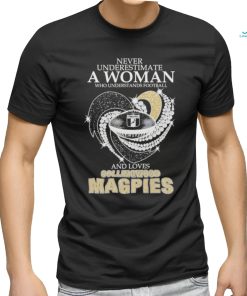 Never Underestimate A Woman Who Understands Football And Loves Collingwood Magpies Diamonds 2024 Shirt