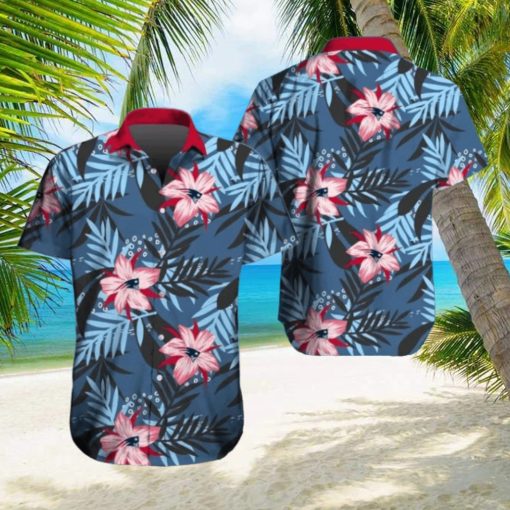 New England Patriots Hawaiian Tracksuit Floral Outfits Button Shirt Beach Shorts